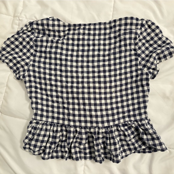 *SOLD ON DEPOP* John Galt Tie-front Gingham Top - Picture 2 of 2